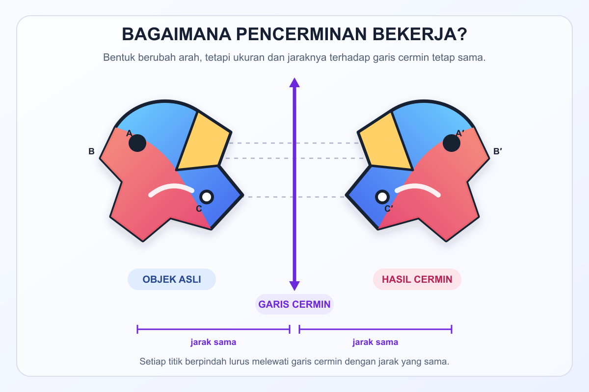 Ilustrasi dasar pencerminan